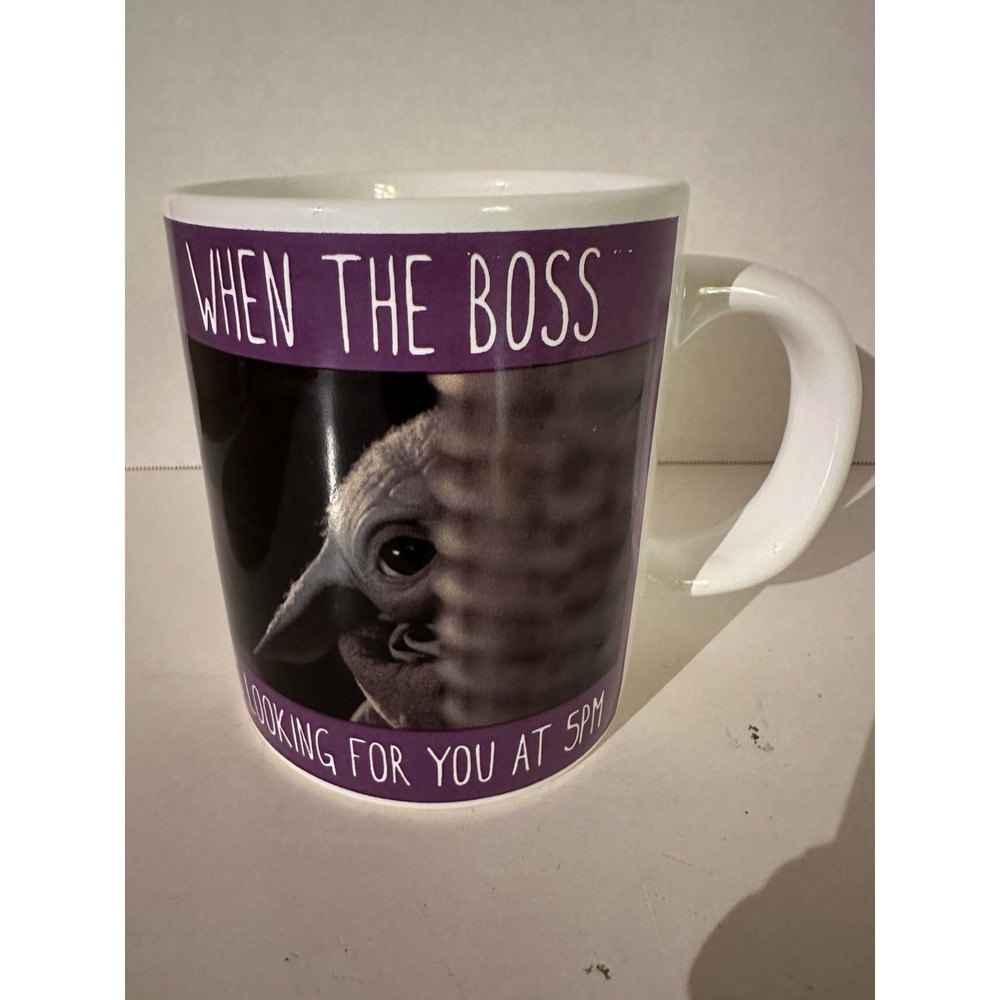 Star Wars The Child Ceramic Mug When The Boss Is Looking For You At 5PM 16oz NEW